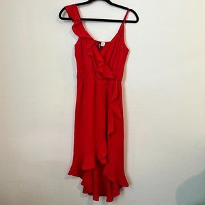 H&M Red High to Low Summer Dress